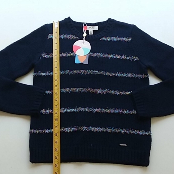 Ted Baker 1 small tintor tinsel striped sweater new with tags - Picture 8 of 12